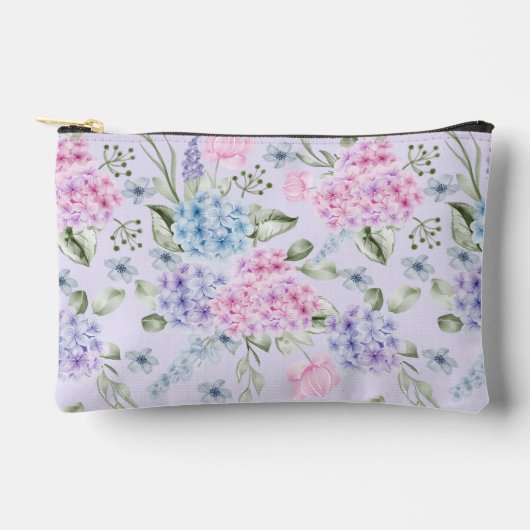 Pastel Waterverf gemengd Kleur Hydrangea Flowers Etui (Voorkant)