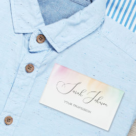 Pastel Waterverf gepersonaliseerde magnetische naa Naambadge