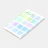  pastel waterverf geschilderd ontwerpaangepast post-it® notes (Schuin)