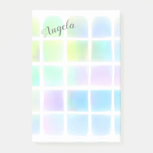  pastel waterverf geschilderd ontwerpaangepast post-it® notes (Voorkant)