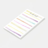 pastel waterverf geschilderd ontwerpaangepast post-it® notes (Schuin)