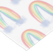 pastel waterverf geschilderde regenboogkinderen ki tafelkleed (Gekanteld)