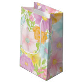 Pastel Waterverf Gift Bag Klein Cadeauzakje (Achterkant Gekanteld)