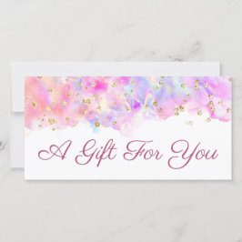 pastel waterverf glitter gift