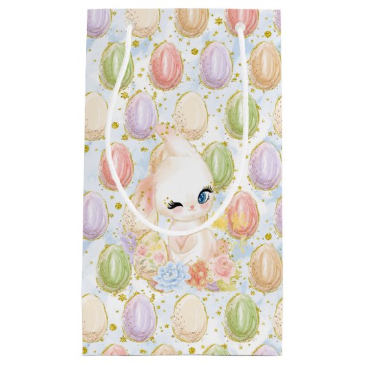 PASTEL WATERVERF GLITTER KIJK EENVOUDIGER BUNNEN E KLEIN CADEAUZAKJE (Voorkant)