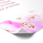 Pastel Waterverf Glitter Price List Poster (Hoek)