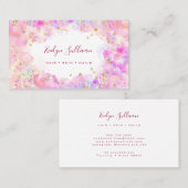 pastel waterverf gold glitter visitekaartje (Voorkant / Achterkant)