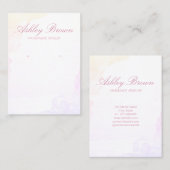 Pastel Waterverf Handgemaakte Sieraden Oorbel Disp Visitekaartje (Voorkant / Achterkant)