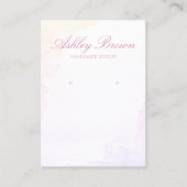 Pastel Waterverf Handgemaakte Sieraden Oorbel Disp Visitekaartje (Voorkant)