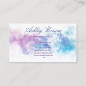 Pastel Waterverf Handgemaakte Sieraden Visitekaartje (Achterkant)