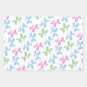 Pastel Waterverf Happy Birthday Gift Wrap Sheets Inpakpapier Vel (Voorkant 2)