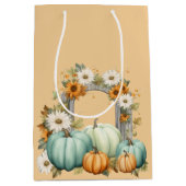 PASTEL WATERVERF HERFST HERFSTBLOEMEN & POMPOENEN MEDIUM CADEAUZAKJE (Voorkant)