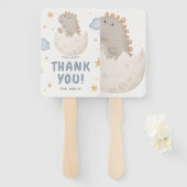 Pastel Waterverf Illustratief Baby shower Handwaaier (Voorkant en achterkant)
