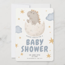 Pastel Waterverf Illustratief Baby shower