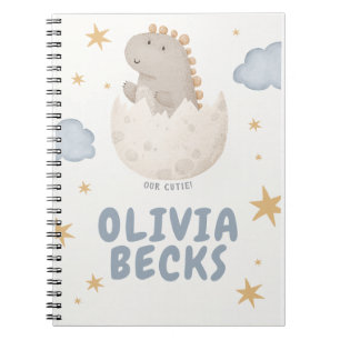 Pastel Waterverf Illustratief Baby shower Notitieboek