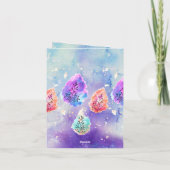 Pastel Waterverf Ink Serene verlaat Moederdag Kaart (Achterkant)