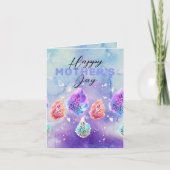 Pastel Waterverf Ink Serene verlaat Moederdag Kaart (Voorkant)