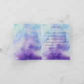 Pastel Waterverf Ink Serene verlaat Moederdag Kaart (Binnen)