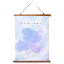 Pastel Waterverf 'Je bent genoeg' Inspirerend