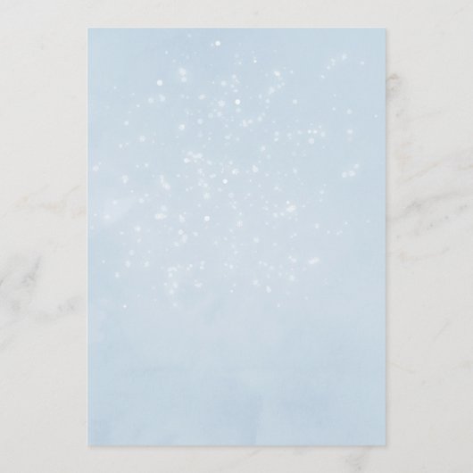 Pastel Waterverf Kerst Baby shower Moeder Advies (Achterkant)