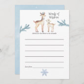 Pastel Waterverf Kerst Baby shower Moeder Advies (Voorkant / Achterkant)