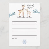 Pastel Waterverf Kerst Baby shower Moeder Advies (Voorkant)