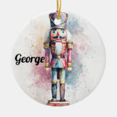 Pastel Waterverf Kerst Ornament – Notenkraker (Voorkant)