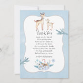 Pastel Waterverf Kerstmis Baby shower Dank u wel Kaart (Voorkant)