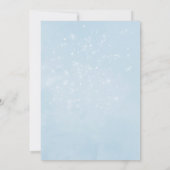 Pastel Waterverf Kerstmis Baby shower Dank u wel Kaart (Achterkant)