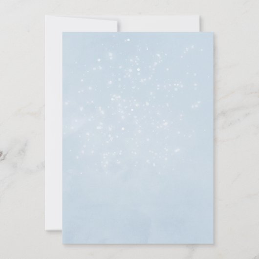 Pastel Waterverf Kerstmis Baby shower Dank u wel Kaart (Achterkant)