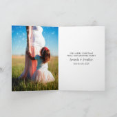 Pastel Waterverf Kerstmis Baby Verwacht foto Aankondiging (Binnen)