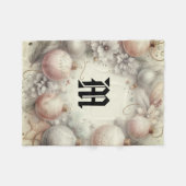  Pastel Waterverf Kerstversiering Fleece Deken (Voorkant (Horizontaal))