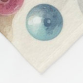  Pastel Waterverf Kerstversiering Fleece Deken (Hoek)