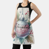 Pastel Waterverf Kerstversiering Schort (Insitu)