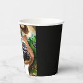 Pastel Waterverf Kinderen Monster Truck Verjaardag Papieren Bekers (Links)