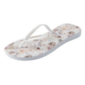 Pastel Waterverf Kleurrijke Rozen Teenslippers (Schuin)