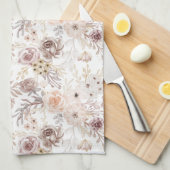 Pastel Waterverf Kleurrijke Rozen Theedoek (Quarter Fold)