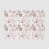 Pastel Waterverf Kleurrijke Rozen Tissuepapier (Voorkant)