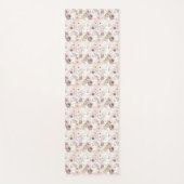 Pastel Waterverf Kleurrijke Rozen Yogamat (Voorkant)