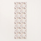 Pastel Waterverf Kleurrijke Rozen Yogamat (Achterkant)