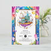 Pastel Waterverf Lab Scientist Verjaardag Kaart (Staand voorkant)