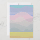 Pastel Waterverf Landschap bruiloft Uitnodigen Kaart (Achterkant)