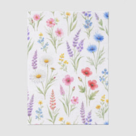 Pastel Waterverf Lavendel Blauw Zalmkleurige Wilde Tissuepapier