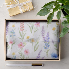 Pastel Waterverf Lavendel Blauw Zalmkleurige Wilde Tissuepapier