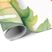 Pastel Waterverf Leaf Harmony Cadeaupapier (Rol Hoek)