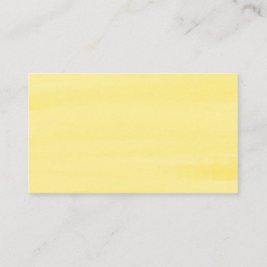 Pastel Waterverf Lemon Summer Wedding Registry Informatiekaartje (Achterkant)