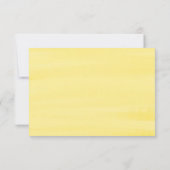 Pastel Waterverf Lemon Tree Summer Weddenschap RSVP Kaartje (Achterkant)