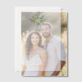 Pastel Waterverf Lemon Tree Summer Weddenschap Vellum Uitnodigingen (Offset (Koppel))