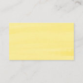 Pastel Waterverf Lemon Zomer Display Douche Informatiekaartje (Achterkant)