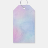 Pastel Waterverf lief zestien dank u Paarse Cadeaulabel (Achterkant)